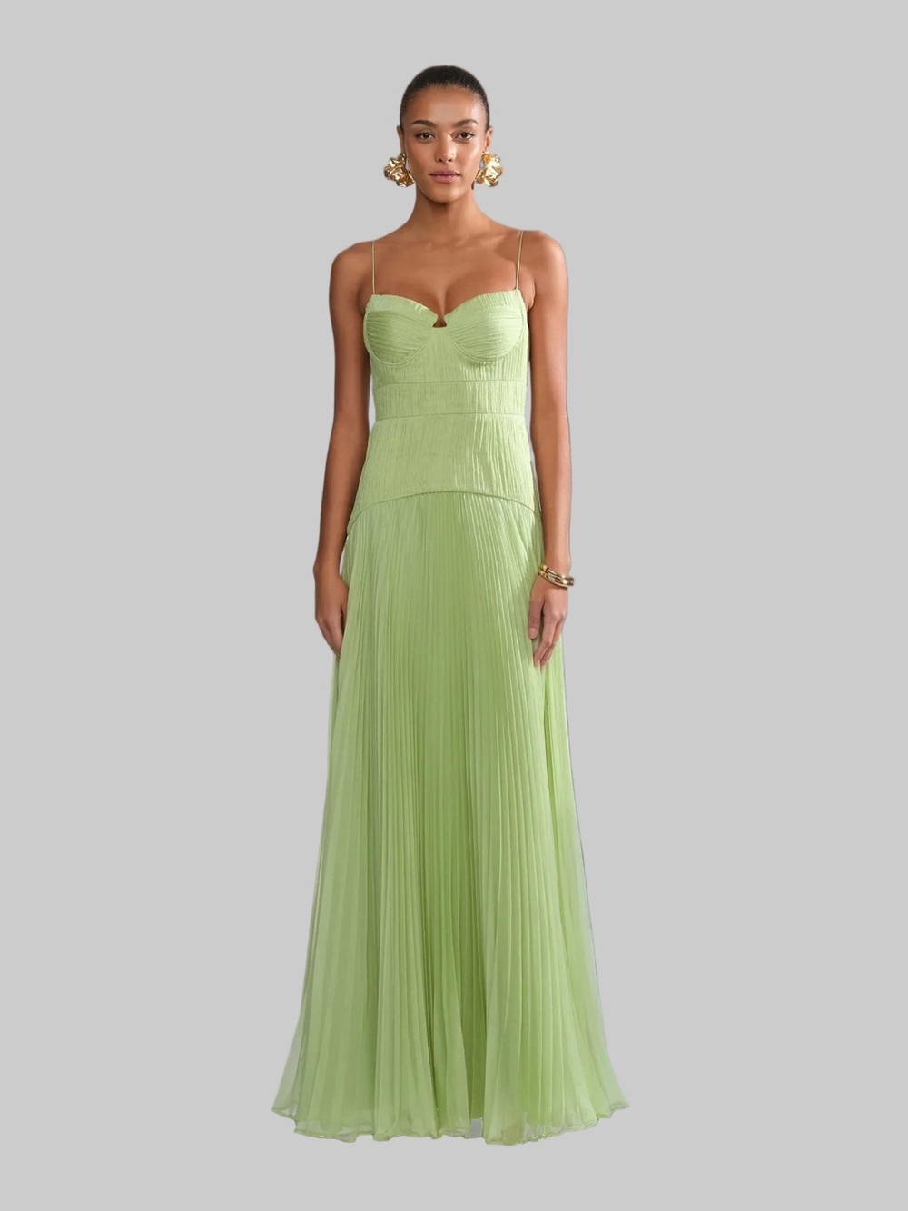 NWT AMUR Saylor Pleated Gown